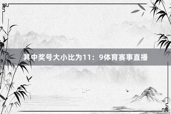 其中奖号大小比为11：9体育赛事直播