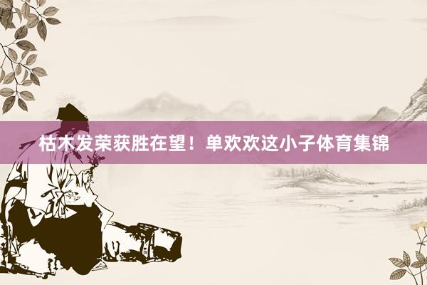 枯木发荣获胜在望！单欢欢这小子体育集锦
