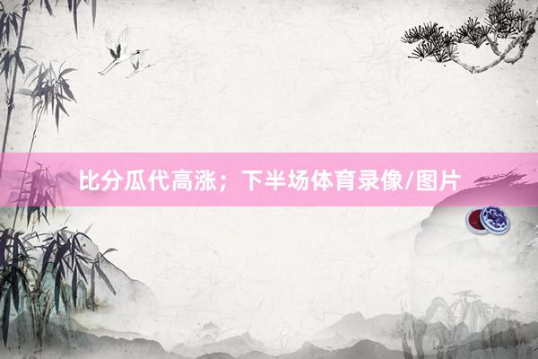 比分瓜代高涨；下半场体育录像/图片