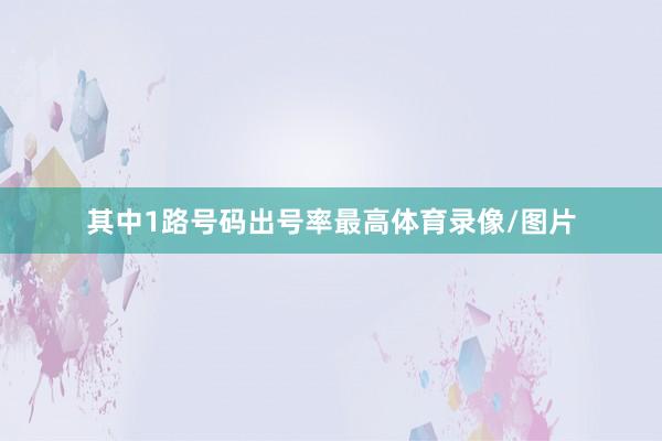 其中1路号码出号率最高体育录像/图片