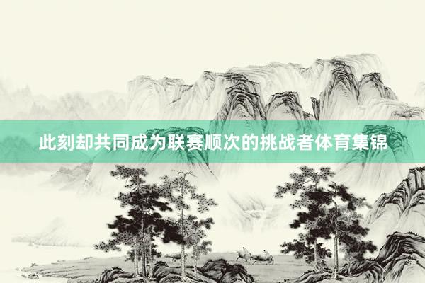 此刻却共同成为联赛顺次的挑战者体育集锦