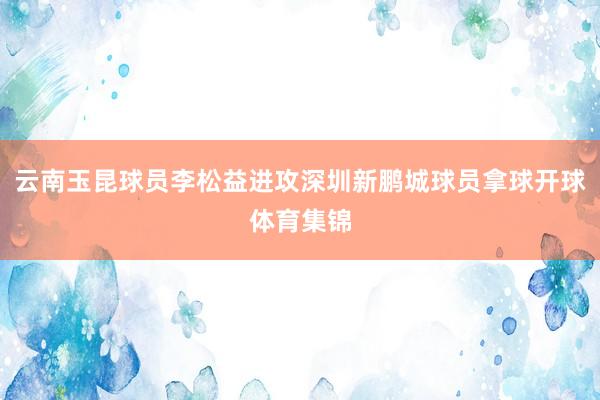 云南玉昆球员李松益进攻深圳新鹏城球员拿球开球体育集锦