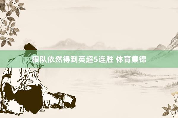 狼队依然得到英超5连胜 体育集锦