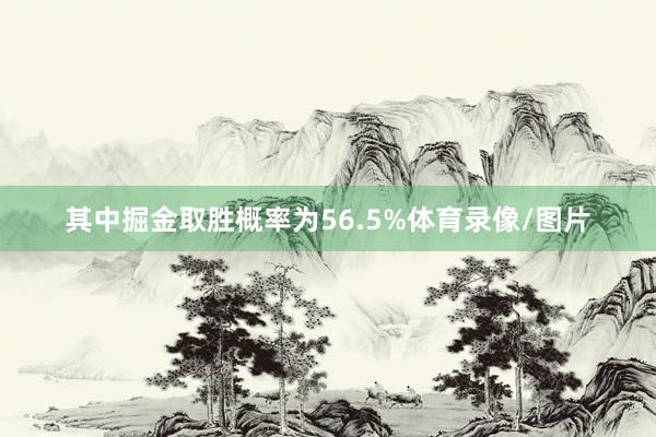 其中掘金取胜概率为56.5%体育录像/图片