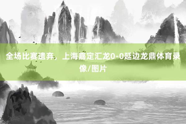 全场比赛遗弃,上海嘉定汇龙0-0延边龙鼎体育录像/图片