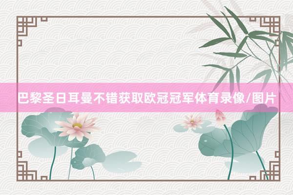 巴黎圣日耳曼不错获取欧冠冠军体育录像/图片