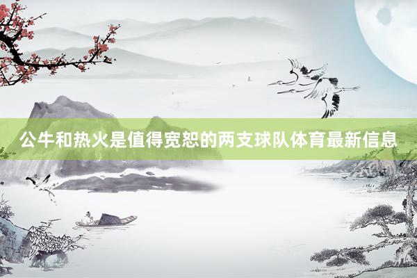 公牛和热火是值得宽恕的两支球队体育最新信息