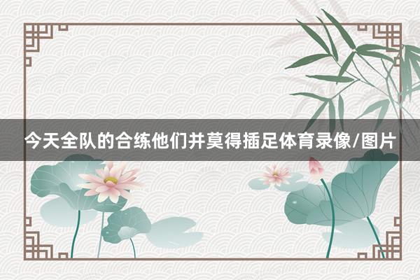 今天全队的合练他们并莫得插足体育录像/图片