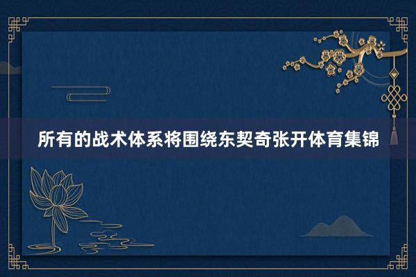 所有的战术体系将围绕东契奇张开体育集锦