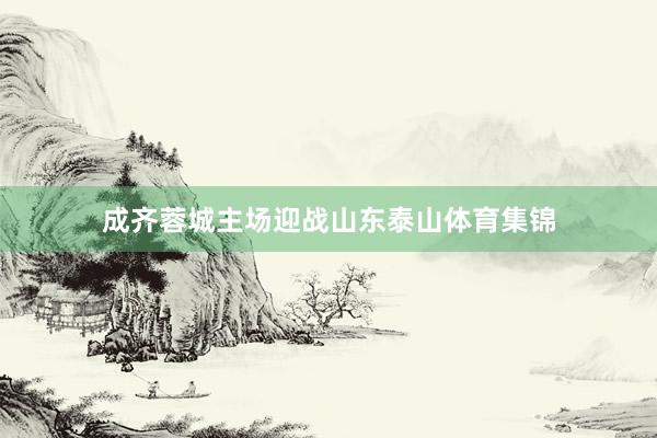 成齐蓉城主场迎战山东泰山体育集锦