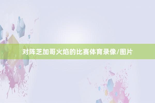 对阵芝加哥火焰的比赛体育录像/图片