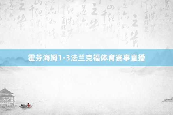 霍芬海姆1-3法兰克福体育赛事直播
