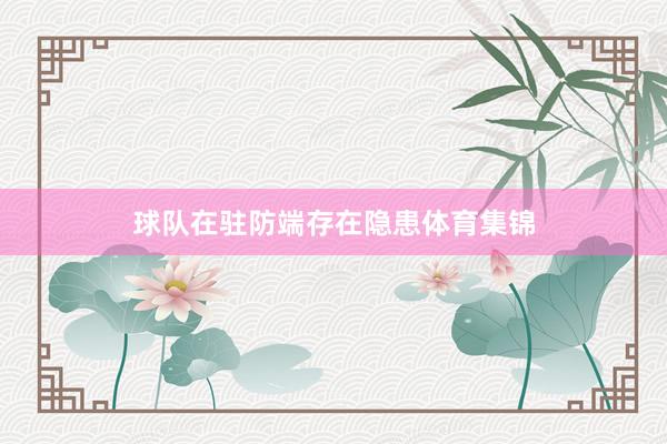 球队在驻防端存在隐患体育集锦