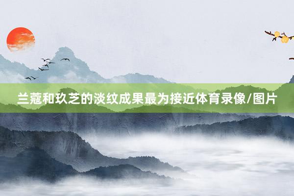 兰蔻和玖芝的淡纹成果最为接近体育录像/图片