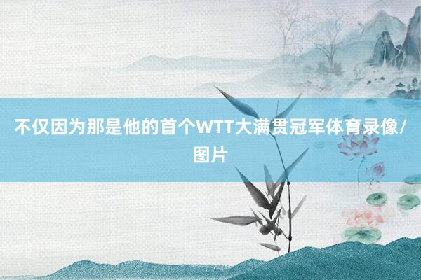 不仅因为那是他的首个WTT大满贯冠军体育录像/图片