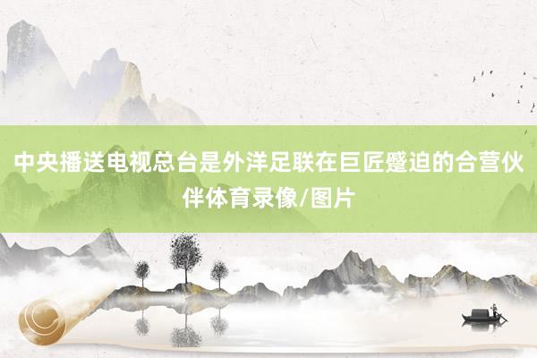 中央播送电视总台是外洋足联在巨匠蹙迫的合营伙伴体育录像/图片